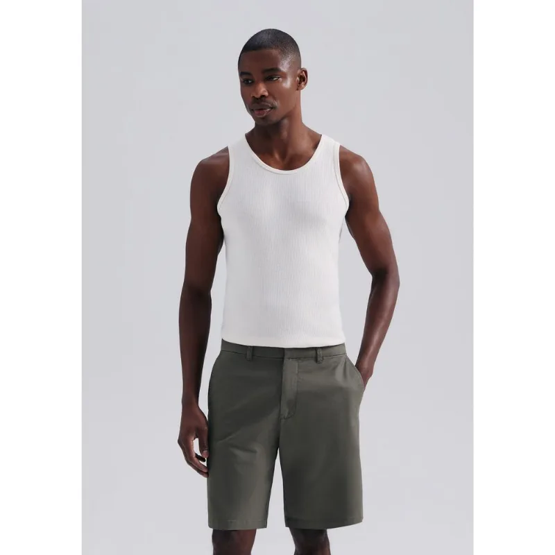 Bermuda Masculina Chino Em Sarja - Verde 048