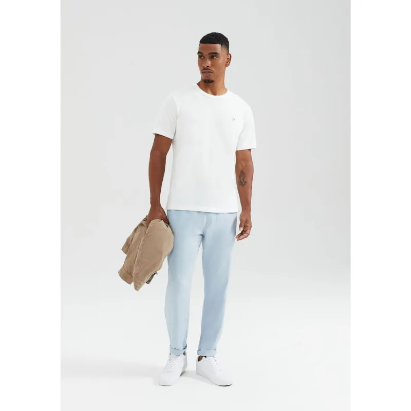 Camiseta Masculina Manga Curta Com Estampa - Off white G