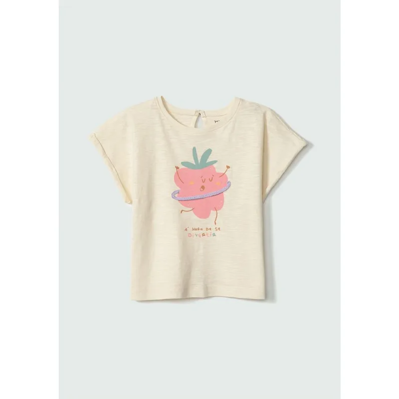 Blusa Infantil Menina Toddler Com Estampa - Amarelo 001