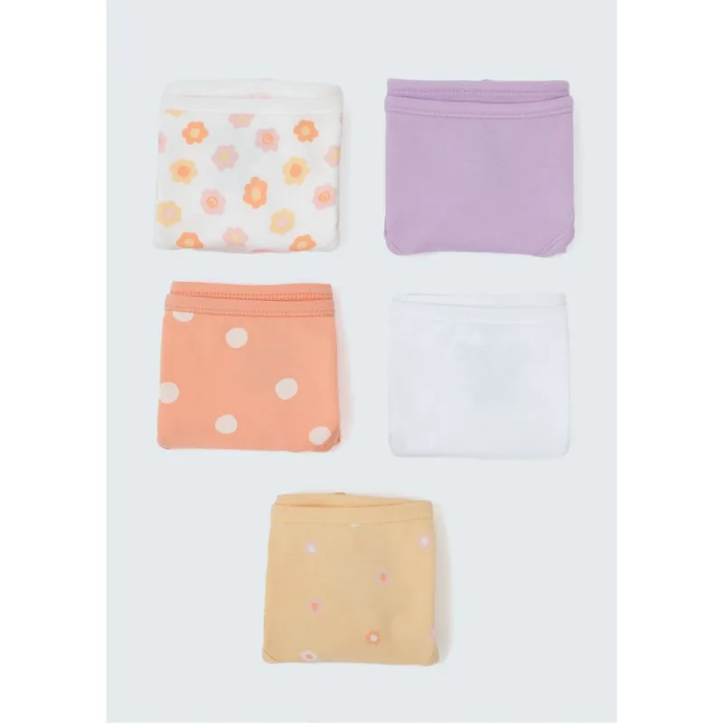 Kit Com 5 Calcinhas Infantil - Multicolorido 012