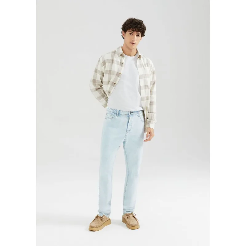 Calça Jeans Masculina Slim Com elastano - Azul 044