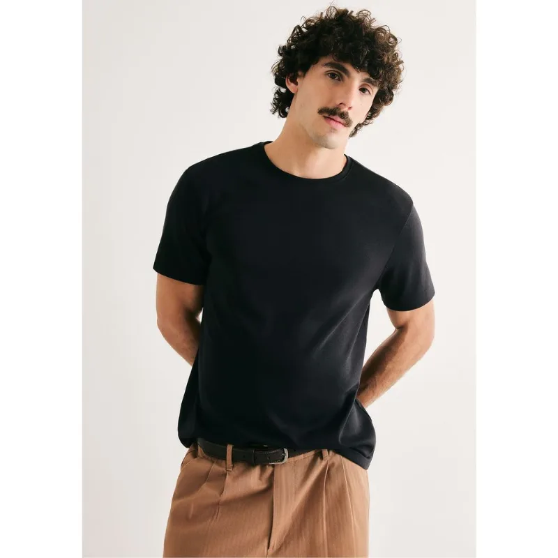 Camiseta Masculina Manga Curta Super Cotton Pima - Preto M