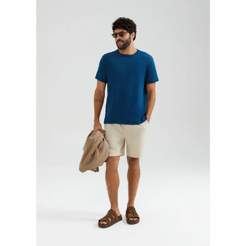 Shorts Masculino Com Linho - Bege XG