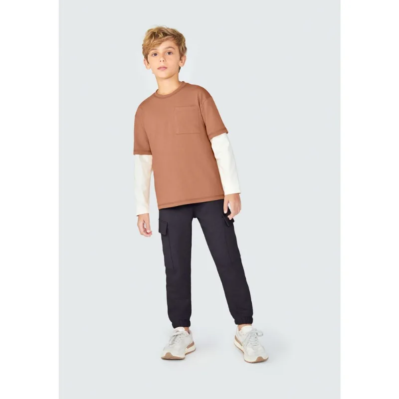 Calça Infantil Menino Jogger - Preto 012