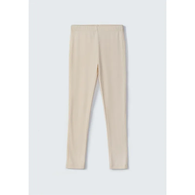 Calça Legging Básica Infantil Menina Em Ribana - Amarelo 010