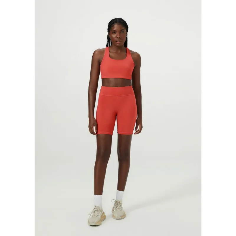 Bermuda Esportiva Feminina Biker com Fio LYCRA® - Vermelho XP