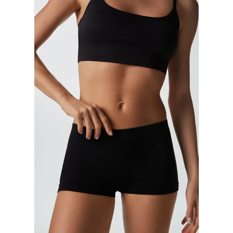 Calcinha Boyshort Sem Costura - Preto G