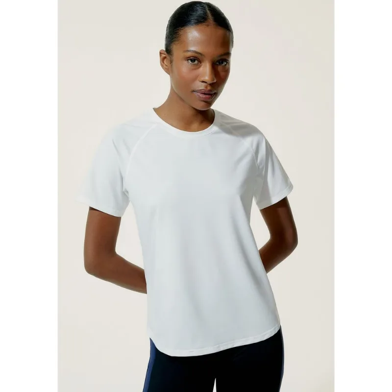 Camiseta Esportiva Feminina Sustentável - Off white XG