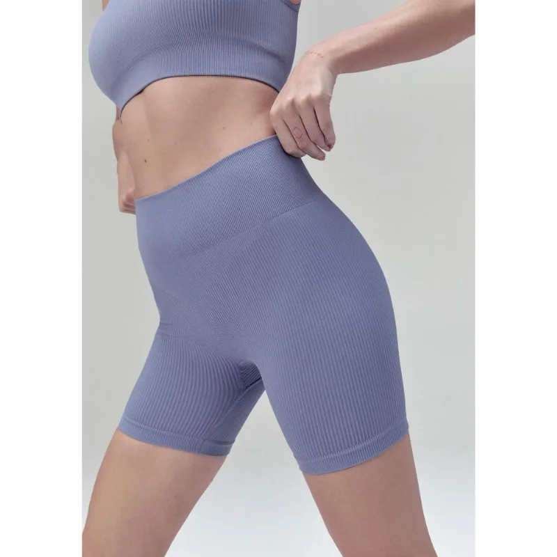 Bermuda Esportiva Feminina Biker Sem Costura - Roxo XP