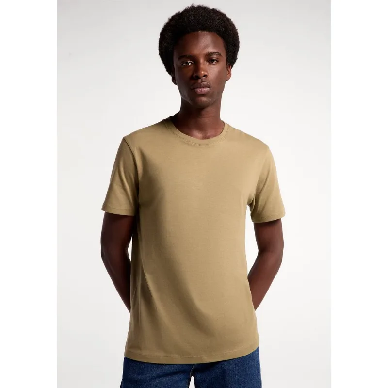 Camiseta Básica Unissex Manga Curta Regular World - Marrom XXG