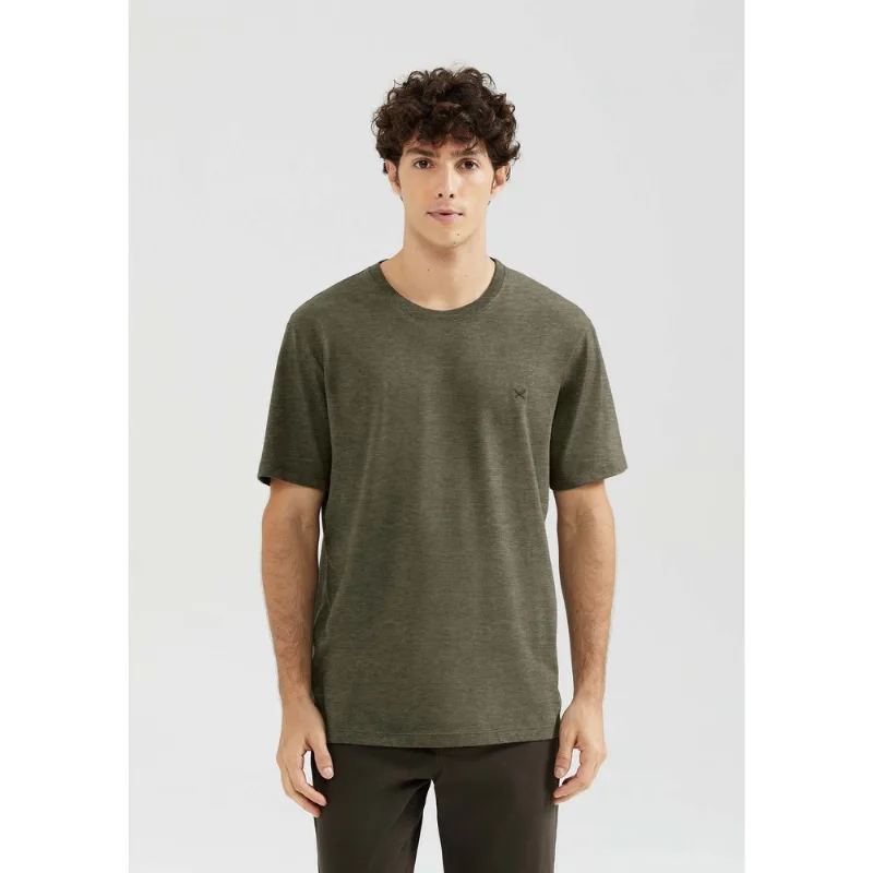 Camiseta Básica Masculina World Com Bordado - Verde M