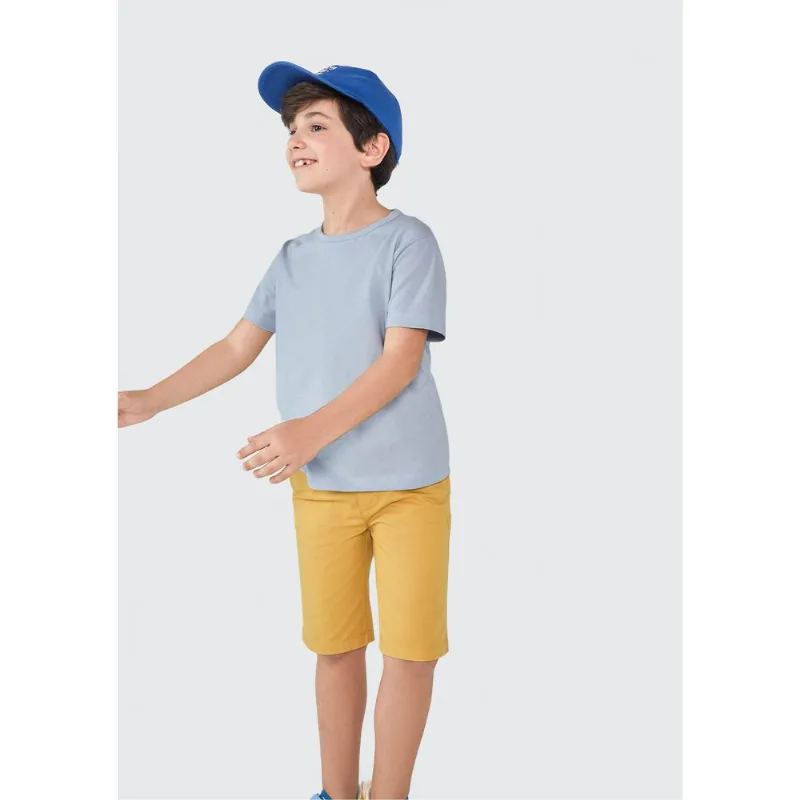 Camiseta Básica Infantil Unissex Regular - Azul 012