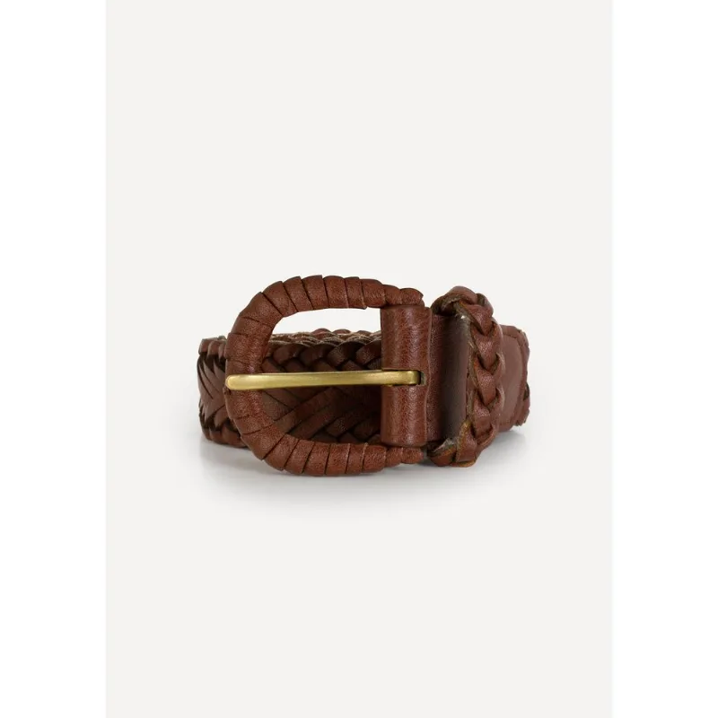 Cinto Feminino Trançado - Marrom G