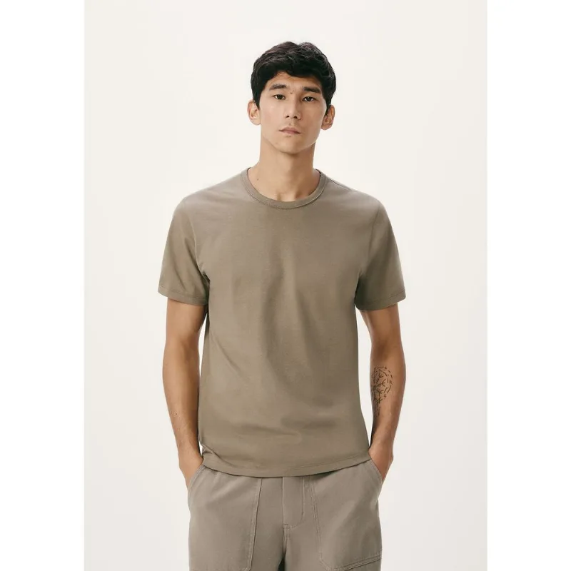 Camiseta Básica Masculina Manga Curta Slim - Verde P