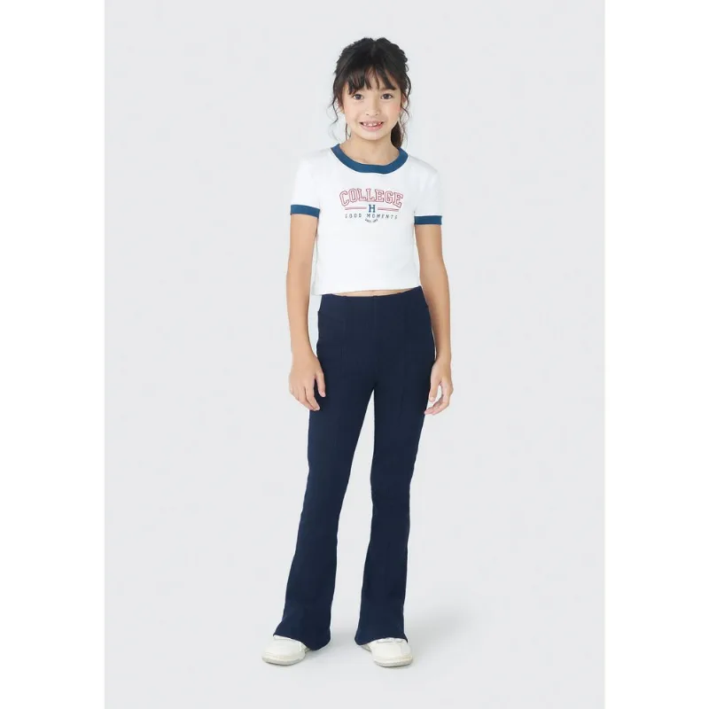 Calça Infantil Menina Flare - Azul 010