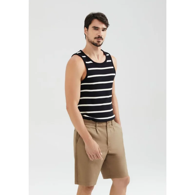 Bermuda Masculina Chino Em Sarja - Bege 040