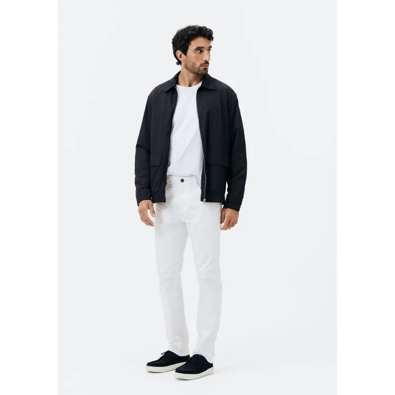 Calça Masculina Slim Em Sarja - Branco 050