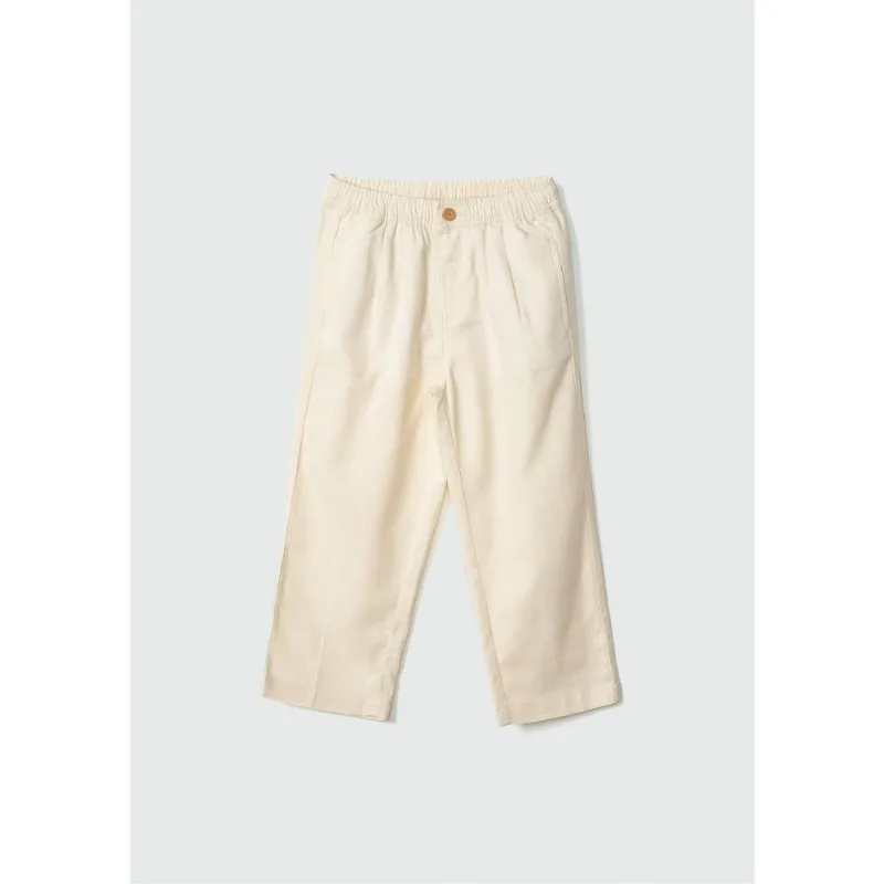 Calça Social Infantil Menino Toddler Slim - Amarelo 003