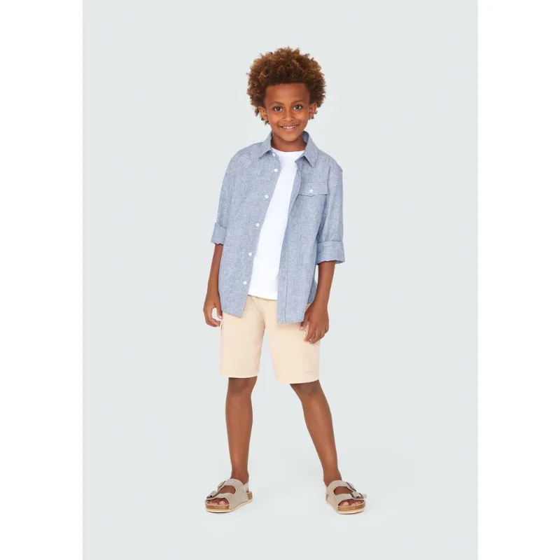 Camisa Infantil Menino Manga Longa Listrada - Azul 006