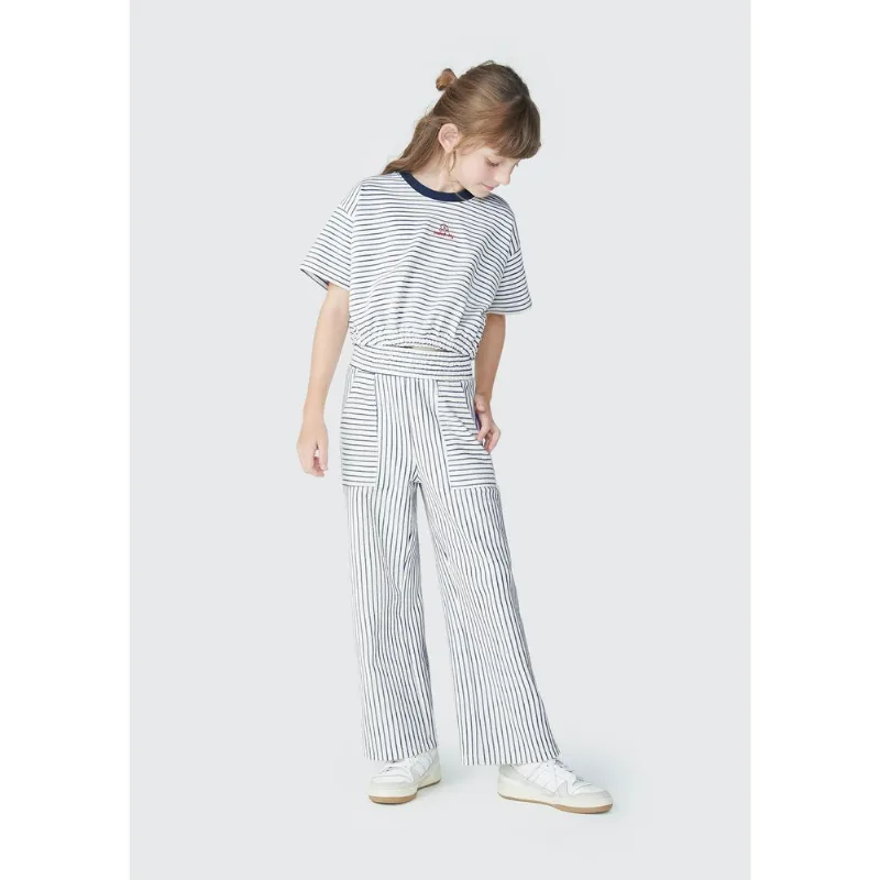 Calça Infantil Menina Wide Leg - Azul 012