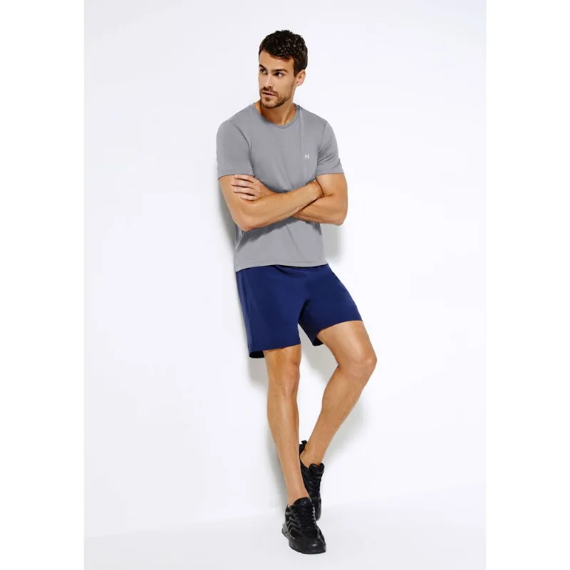 Camiseta Esportiva Masculina Manga Curta Com Refletivo Easy Care - Cinza G