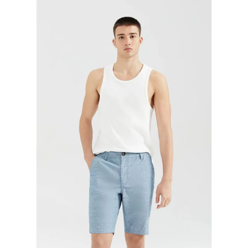Bermuda Masculina Chino Fio Tinto - Azul 038