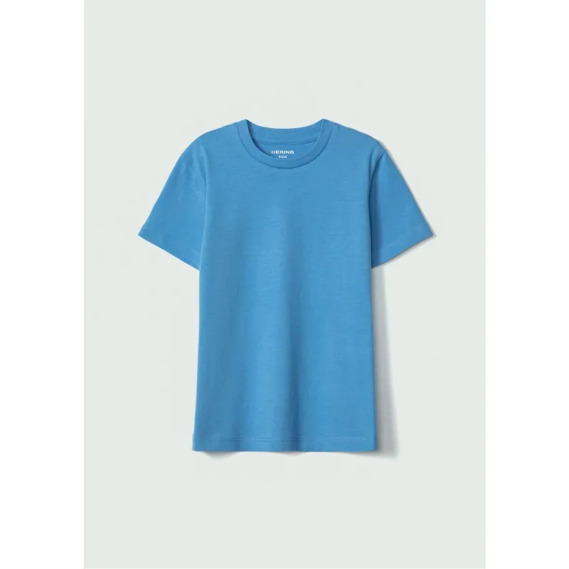 Camiseta Básica Infantil Menino Manga Curta Slim - Azul 010