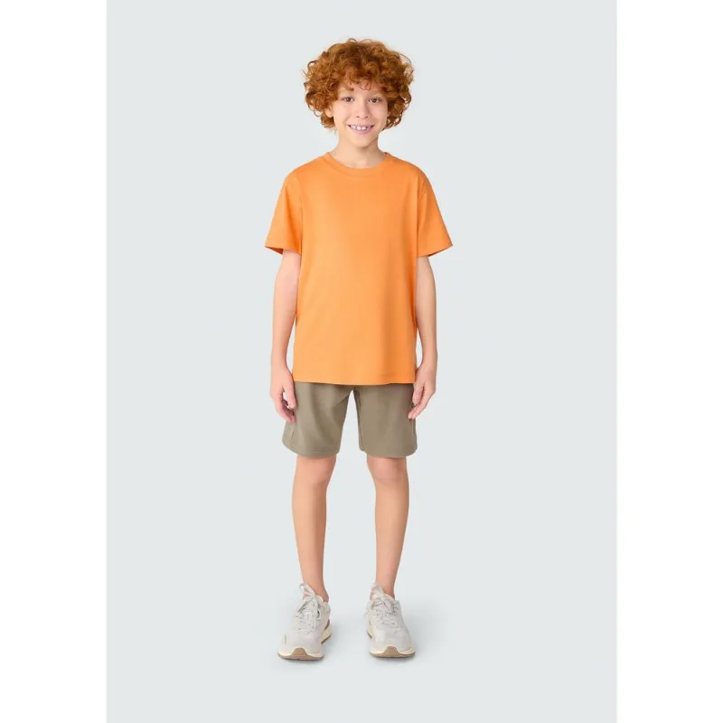 Camiseta Básica Infantil Menino Manga Curta Slim - Laranja 012
