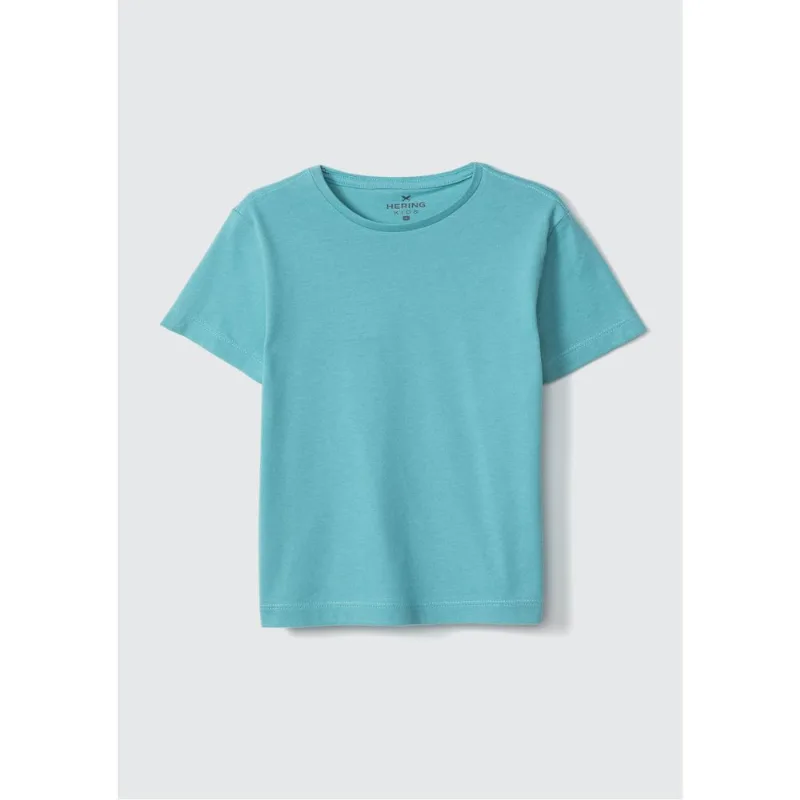 Camiseta Básica Infantil Menino Toddler Manga Curta - Azul 003