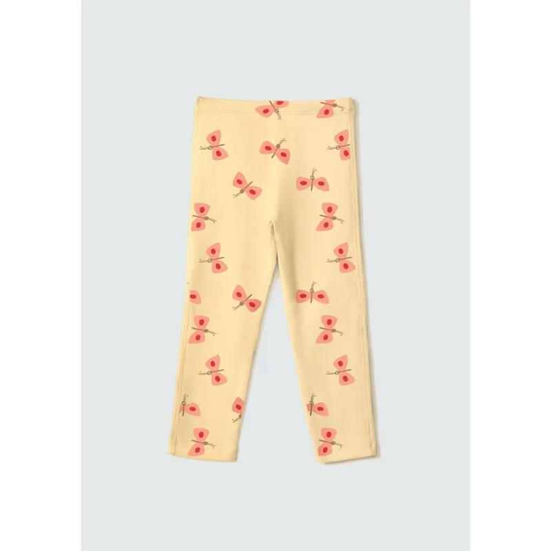 Calça Legging Infantil Menina Toddler Listrada - Laranja 003