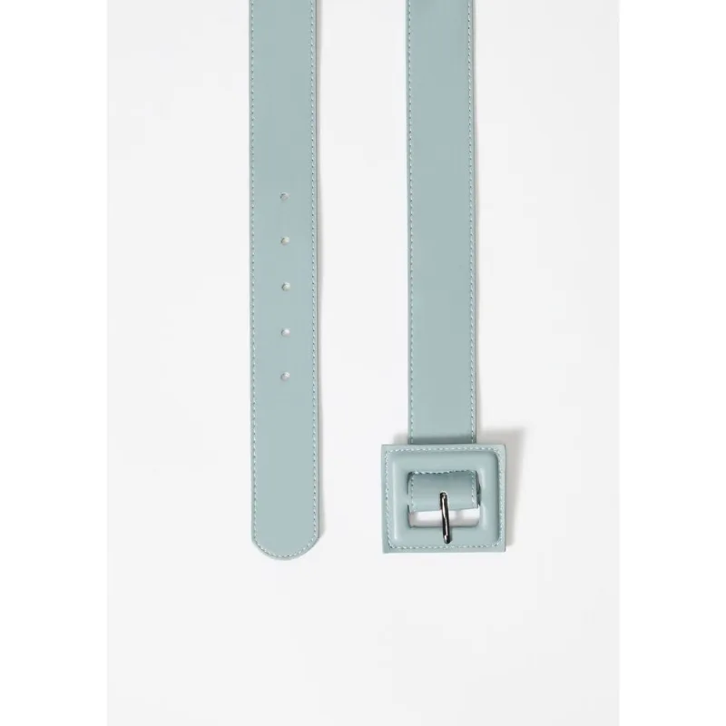 Cinto Feminino Sintético Com Fivela Quadrada - Verde M