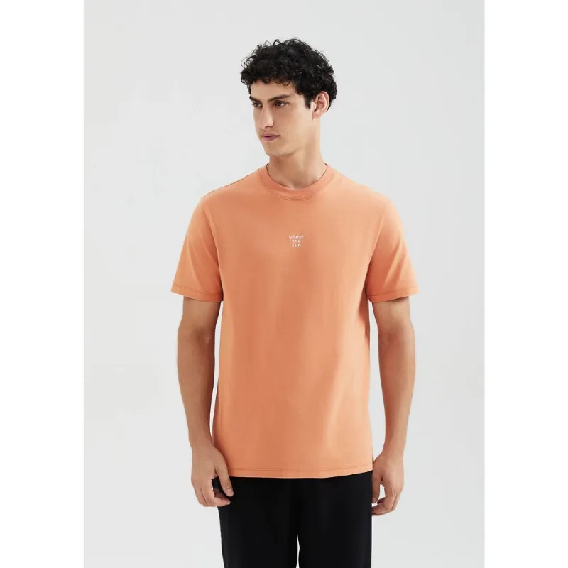 Camiseta Masculina Comfort Super Cotton Com Estampa - Marrom G