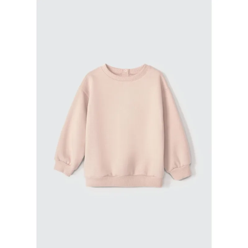 Blusão Básico de Moletom Infantil Unissex Toddler - Rosa 003