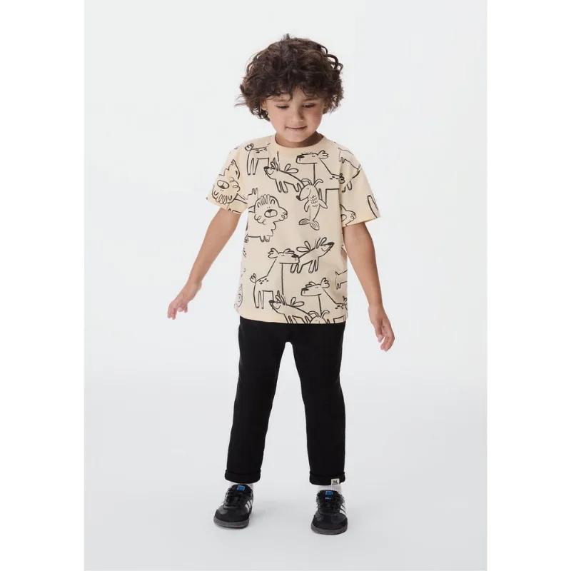 Calça Infantil Menino Toddler Reta - Preto 004