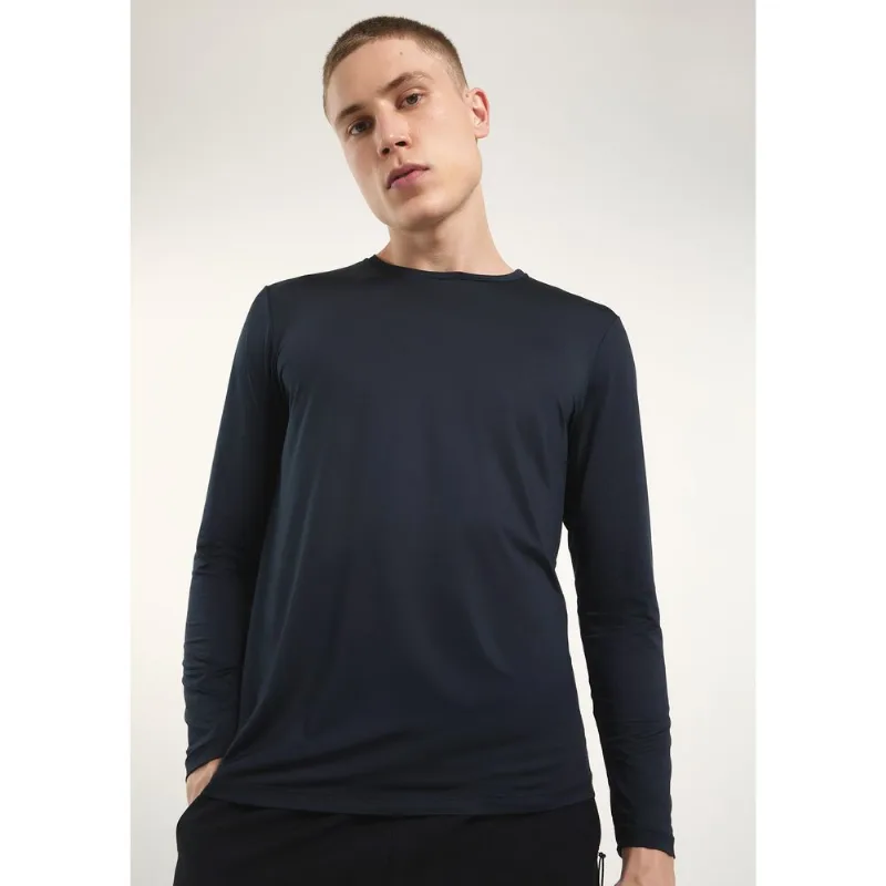 Camiseta Esportiva Masculina Manga Longa Proteção Uv - Preto XG