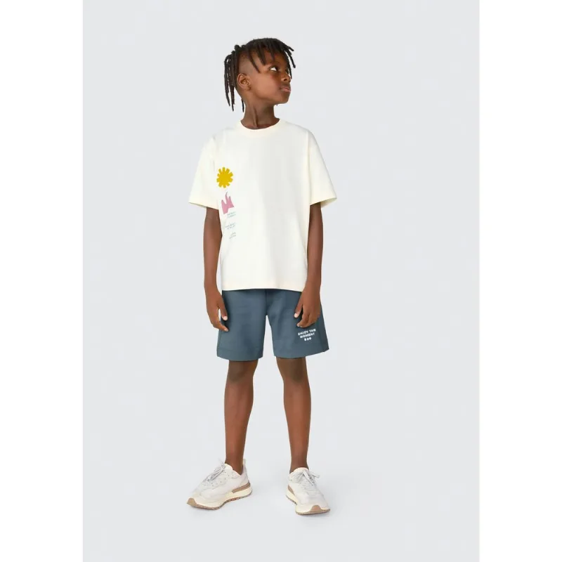 Camiseta Infantil Menino Manga Curta Oversized - Amarelo 012