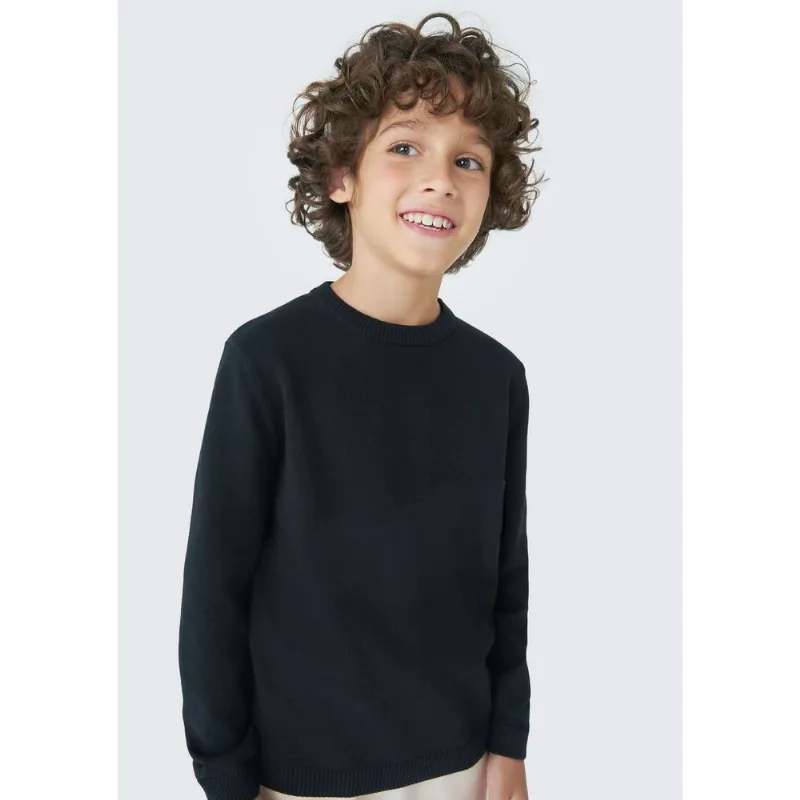 Blusão Infantil Menino Em Tricô - Preto 012