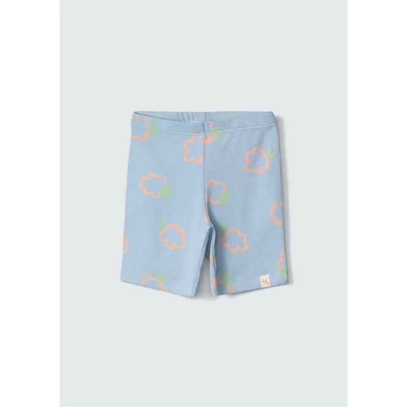 Bermuda Ciclista Infantil Menina Toddler - Azul 003