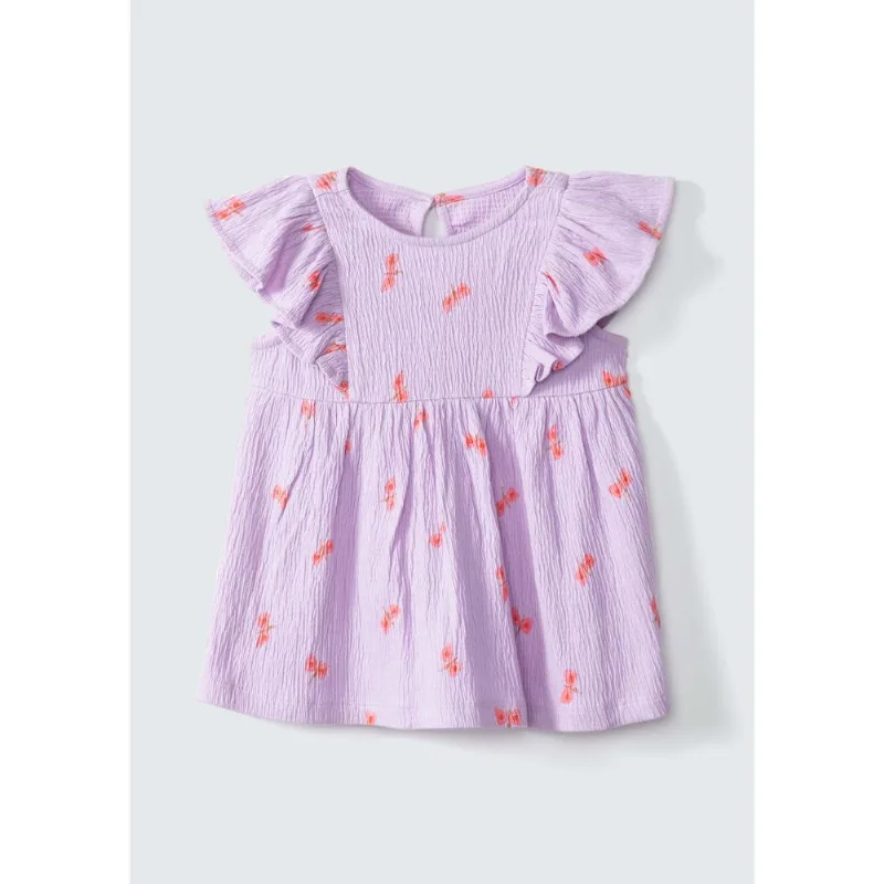 Blusa Infantil Menina Toddler Estampada - Roxo 002