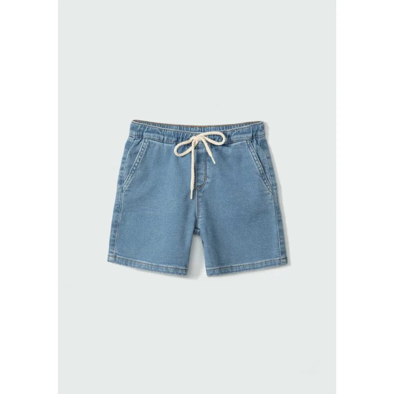 Bermuda Jeans Infantil Menino Toddler - Azul 002