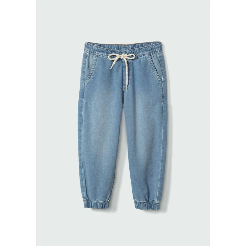 Calça Jeans Infantil Menino Toddler Jogger - Azul 001