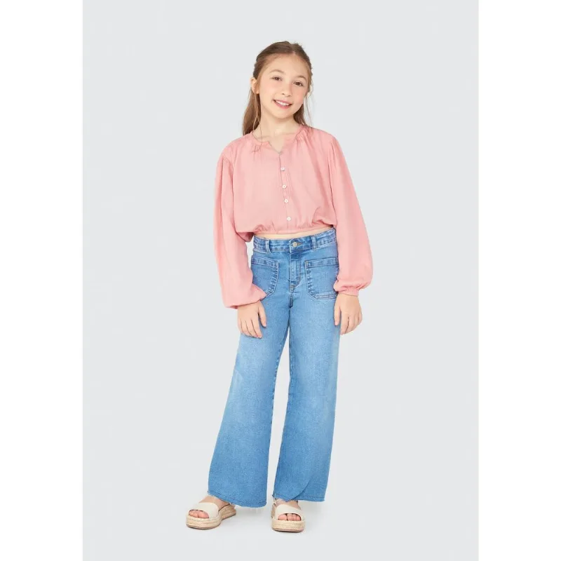 Calça Jeans Infantil Menina Marine - Azul 012