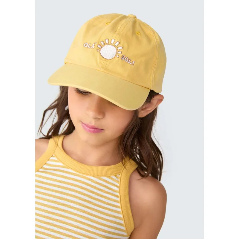 Boné Infantil Menina Aba Curva - Amarelo M