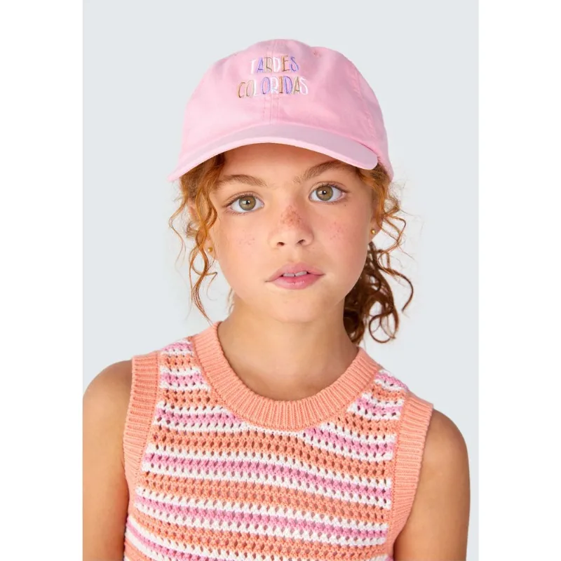 Boné Infantil Menina Aba Curva - Rosa M