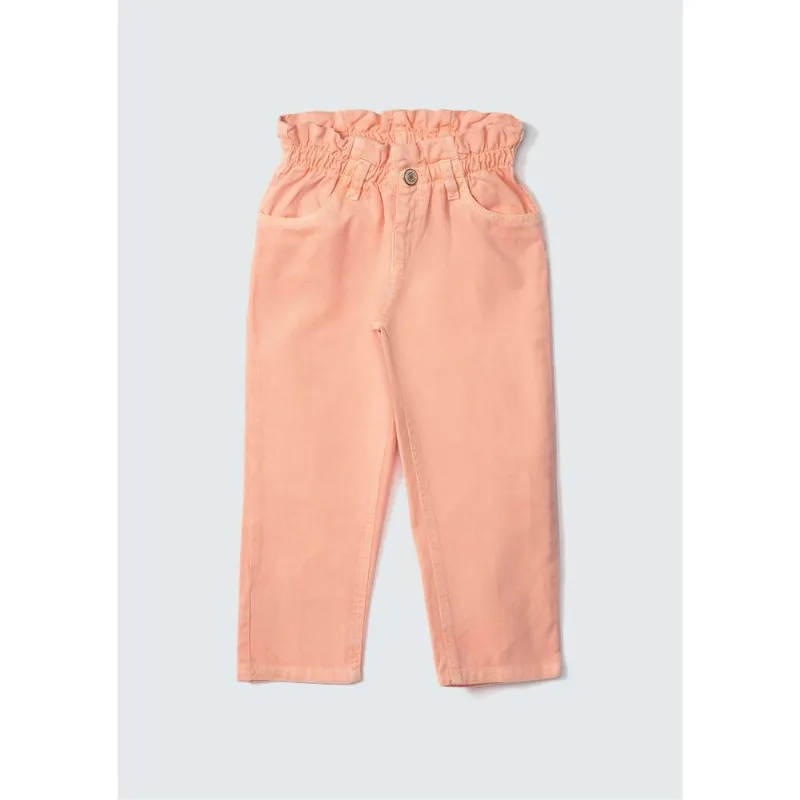 Calça Menina Toddler Em Sarja Clochard - Laranja 002