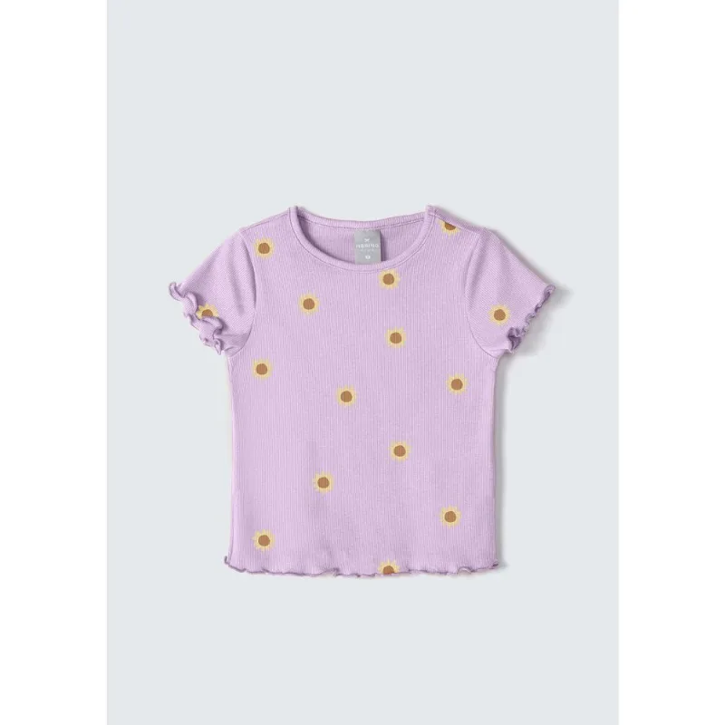 Blusa Infantil Menina Toddler Estampada - Roxo 004