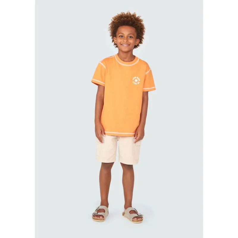 Bermuda Infantil Menino Em Sarja Cargo - Bege 014
