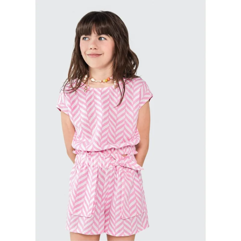 Blusa Infantil Menina Com Estampa - Rosa 012