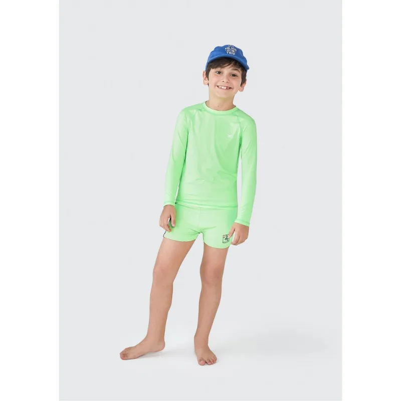 Sunga Infantil Box Com Proteção UV - Verde 004
