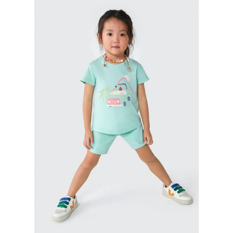 Bermuda Ciclista Infantil Menina Toddler - Verde 004